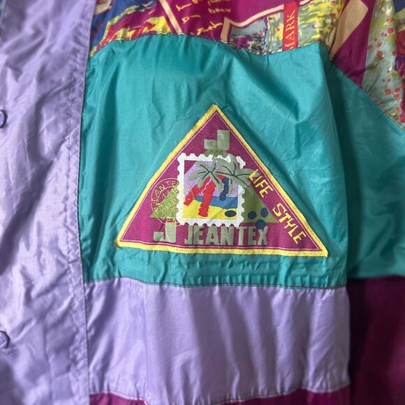 Vintage Jeantex Windbreaker/Light Rain Coat With Hood - Picture 3 of 6